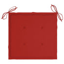 vidaXL 8 db rakásolható tömör tíkfa kerti szék párnákkal