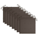 vidaXL 8 db rakásolható tömör tíkfa kerti szék párnákkal