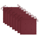 vidaXL 8 db rakásolható tömör tíkfa kerti szék párnákkal