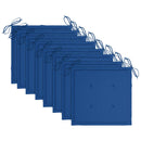 vidaXL 8 db rakásolható tömör tíkfa kerti szék párnákkal