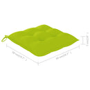 vidaXL 8 db rakásolható tömör tíkfa kerti szék párnákkal