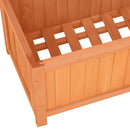 vidaXL barna tömör fenyőfa rácsos kerti ültetőláda 70 x 30 x 135 cm