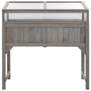 vidaXL tömör fenyőfa magaságyás melegházzal 110 x 54 x 120 cm