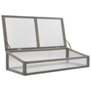 vidaXL tömör fenyőfa magaságyás melegházzal 110 x 54 x 120 cm