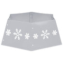 vidaXL ezüst-fehér karácsonyfatalp-takaró Ø68 x 25 cm