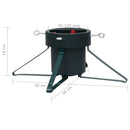 vidaXL fekete karácsonyfatalp 46 x 46 x 19 cm