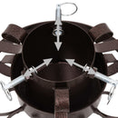 vidaXL antik réz karácsonyfatalp 29 x 29 x 15,5 cm