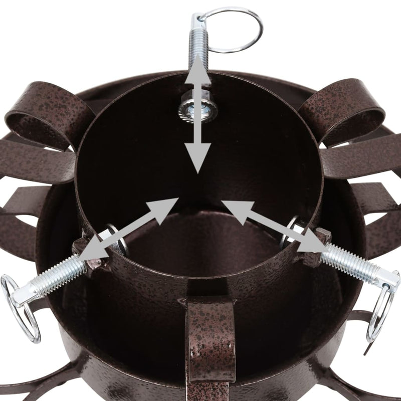 vidaXL antik réz karácsonyfatalp 29 x 29 x 15,5 cm