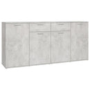 vidaXL betonszürke szerelt fa tálalószekrény 160 x 36 x 75 cm