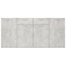 vidaXL betonszürke szerelt fa tálalószekrény 160 x 36 x 75 cm