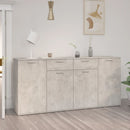 vidaXL betonszürke szerelt fa tálalószekrény 160 x 36 x 75 cm