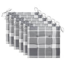 vidaXL 6 db összecsukható tömör akácfa kerti szék párnával