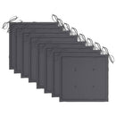 vidaXL 8 db összecsukható tömör akácfa kerti szék párnákkal