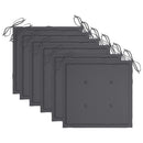 vidaXL 6 db összecsukható tömör akácfa kerti szék párnával