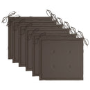 vidaXL 6 db összecsukható tömör akácfa kerti szék párnával