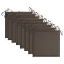 vidaXL 8 db összecsukható tömör akácfa kerti szék párnákkal