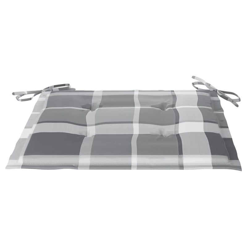 vidaXL 8 db összecsukható tömör akácfa kerti szék párnákkal