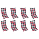 vidaXL 8 db összecsukható tömör akácfa kerti szék párnával