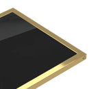 vidaXL fekete edzett üveg számítógép-kisasztal 50 x 35 x 65 cm