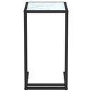 vidaXL fehér márvány edzett üveg számítógép-kisasztal 50 x 35 x 65 cm