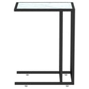 vidaXL fehér márvány edzett üveg számítógép-kisasztal 50 x 35 x 65 cm