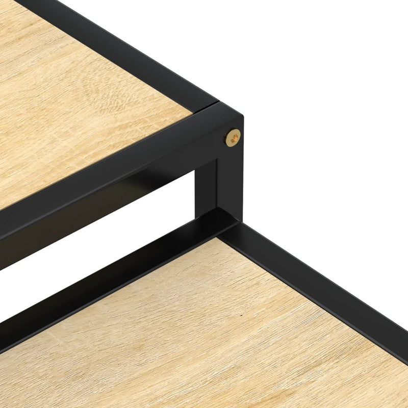 vidaXL 2 db sonoma-tölgyszínű MDF dohányzóasztal