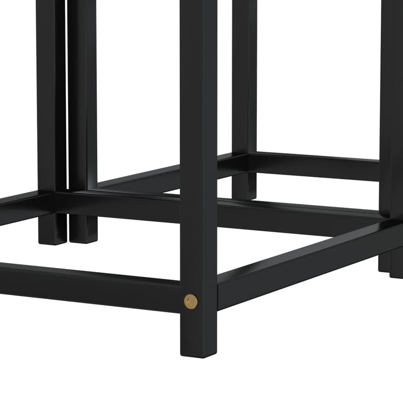 vidaXL 2 db fekete MDF dohányzóasztal