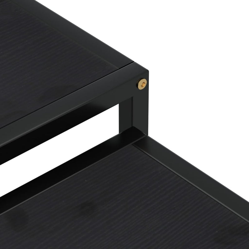 vidaXL 2 db fekete MDF dohányzóasztal