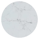 vidaXL arany és fehér márvány edzett üveg kisasztal 45 cm