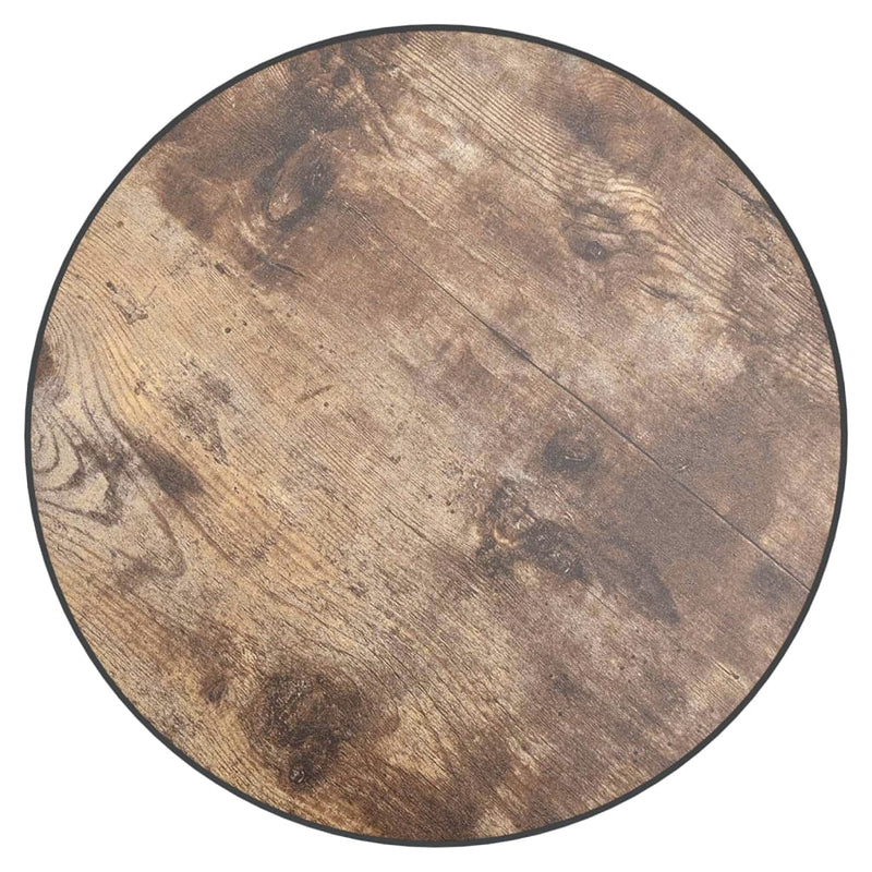 vidaXL fekete-sárga MDF dohányzóasztal Ø35 cm