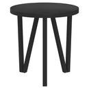 vidaXL fekete MDF dohányzóasztal Ø35 cm