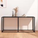 vidaXL fekete márvány edzett üveg tálalóasztal 160 x 35 x 75,5 cm