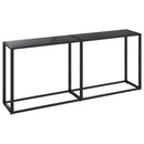 vidaXL fekete edzett üveg tálalóasztal 180 x 35 x 75,5 cm