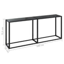 vidaXL fekete edzett üveg tálalóasztal 180 x 35 x 75,5 cm