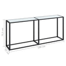 vidaXL fehér márvány edzett üveg tálalóasztal 180 x 35 x 75,5 cm