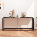 vidaXL fekete márványszínű edzett üveg tálalóasztal 180 x 35 x 75,5 cm