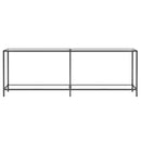 vidaXL átlátszó edzett üveg tálalóasztal 220 x 35 x 75,5 cm