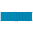 vidaXL 2 db tömör akácfa napozóágy párnákkal