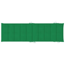 vidaXL 2 db tömör akácfa napozóágy párnákkal