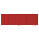 vidaXL 2 db tömör akácfa napozóágy párnákkal