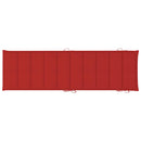 vidaXL 2 db tömör akácfa napozóágy párnákkal