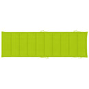 vidaXL 2 db tömör akácfa napozóágy párnákkal