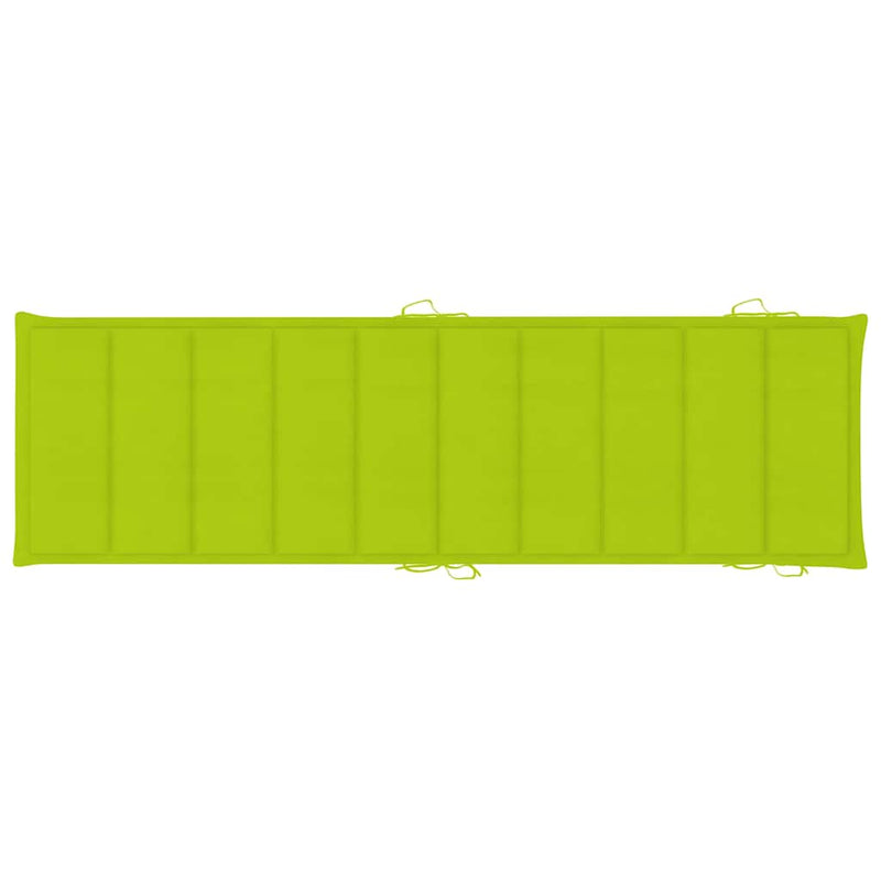 vidaXL 2 db tömör akácfa napozóágy párnákkal