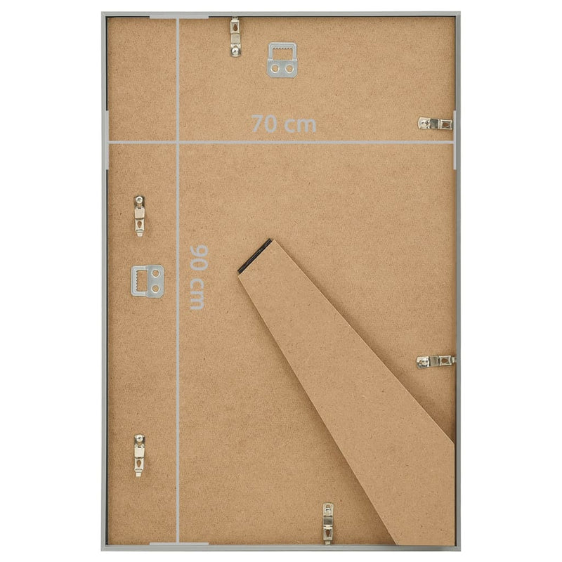 vidaXL 5 db ezüstszínű MDF fali/asztali fényképkeret 70 x 90 cm