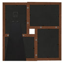 vidaXL sötétbarna MDF fényképkeretszett 4 db 13 x 18 cm-es képhez
