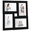 vidaXL fekete MDF fényképkeretszett 4 db 10 x 15 cm-es képhez