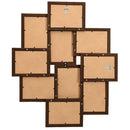 vidaXL sötétbarna MDF fényképkeretszett 10 db 13 x 18 cm-es képhez