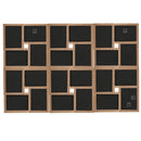 vidaXL világosbarna MDF fényképkeretszett 24 db 13 x 18 cm-es képhez