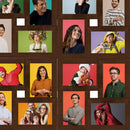 vidaXL sötétbarna MDF fényképkeretszett 24 db 13 x 18 cm-es képhez