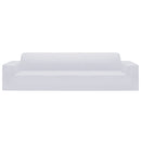 vidaXL 4-személyes fehér sztreccs poliészterdzsörzé kanapé-védőhuzat